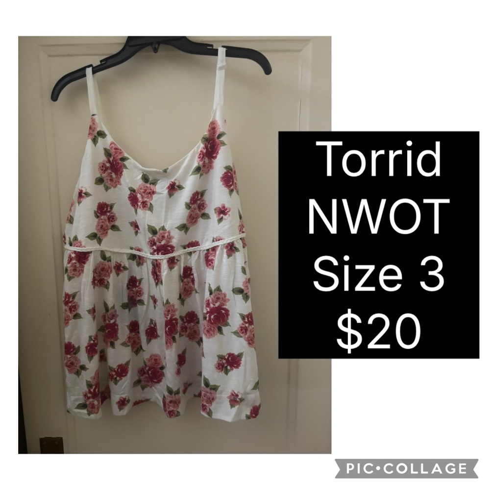 Torrid Floral Spaghetti Strap Top